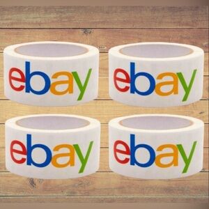 Pack Of 4 Rolls Of Packin Tape Shipping Supplies 2” x 75-Yards Each Roll NEW